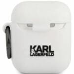 Karl Lagerfeld Head AirPods Silicone Kryt White