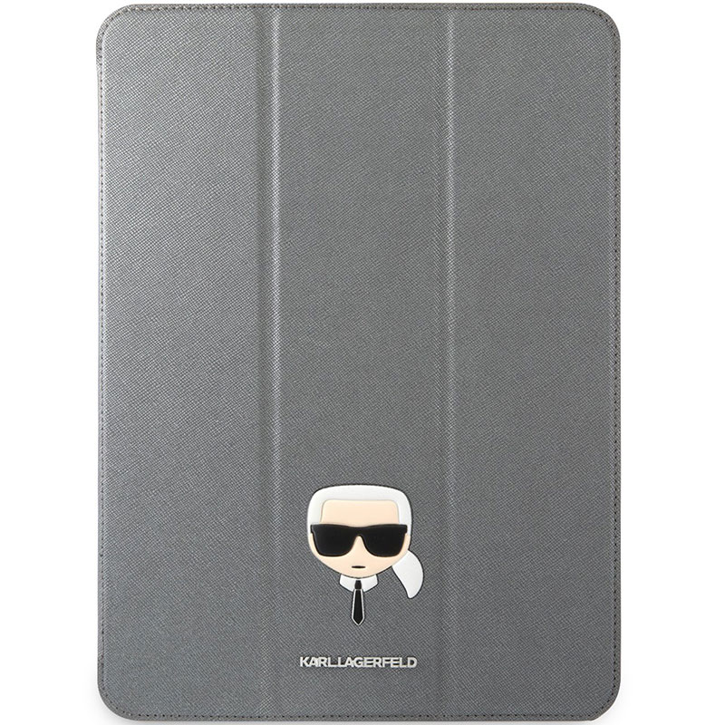 Karl Lagerfeld Head Saffiano Silver Kryt iPad 11" Pro