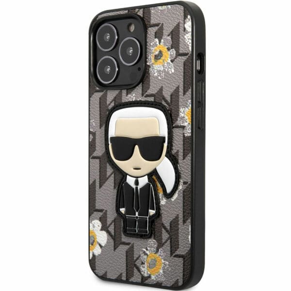 Karl Lagerfeld Ikonik Flower Grey Kryt iPhone 13 Pro