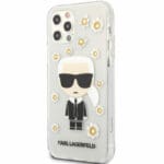 Karl Lagerfeld Ikonik Flower Transparent Kryt iPhone 12/12 Pro