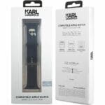 Karl Lagerfeld Karl Head Náramok Apple Watch 45/44/42/Ultra Black