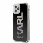 Karl Lagerfeld Karl Logo Glitter Black Kryt iPhone 12/12 Pro