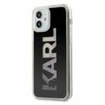 Karl Lagerfeld Karl Logo Glitter KLHCP12SKLMLBK Black Kryt iPhone 12 Mini