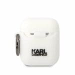 Karl Lagerfeld KLA2RUNCHH White Silicone Choupette Head 3D Kryt AirPods 1/2