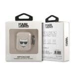 Karl Lagerfeld KLA2UCHGD Gold Glitter Choupette Kryt AirPods 1/2