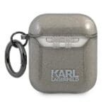 Karl Lagerfeld KLA2UCHGK Black Glitter Choupette Kryt AirPods 1/2
