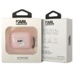 Karl Lagerfeld KLA3HNCHTCP Pink Ikonik Choupette Kryt AirPods 3