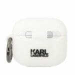 Karl Lagerfeld KLA3RUNCHH White Silicone Choupette Head 3D Kryt AirPods 3