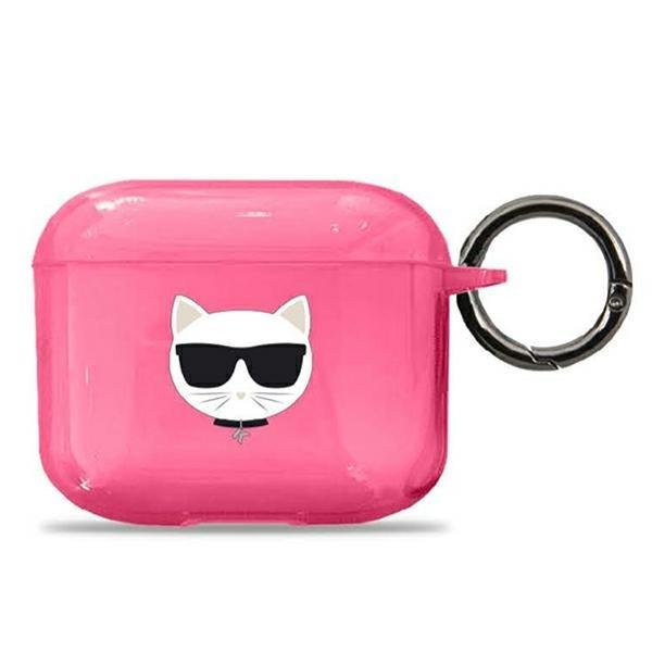 Karl Lagerfeld KLA3UCHFP Silicone Pink Kryt AirPods Pro