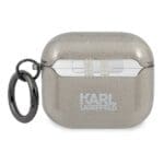 Karl Lagerfeld KLA3UKHGK Black Glitter Karl`s Head Kryt AirPods 3
