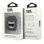 Karl Lagerfeld KLACA2SILCHBK Silicone Black Kryt AirPods 1/2