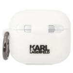 Karl Lagerfeld KLACA3SILKCW White Silicone Karl & Choupette Kryt AirPods 3