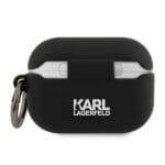 Karl Lagerfeld KLACAPSILRSGBK Black Silicone RSG Kryt AirPods Pro