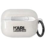 Karl Lagerfeld KLAP2HNKCTGT Transparent Gliter Karl&Choupette Kryt AirPods Pro 2