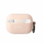 Karl Lagerfeld KLAP2RUNIKP Pink Silicone Karl Head 3D Kryt AirPods Pro 2