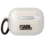 Karl Lagerfeld KLAPHNKCTGT Transparent Gliter Karl&Choupette Kryt AirPods Pro