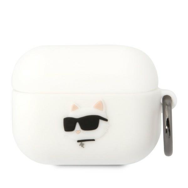 Karl Lagerfeld KLAPRUNCHH White Silicone Choupette Head 3D Kryt AirPods Pro