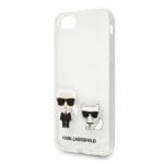 Karl Lagerfeld KLHCI8CKTR Transparent Karl & Choupette Kryt iPhone 8/7/SE 2020/SE 2022