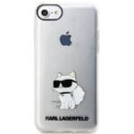 Karl Lagerfeld KLHCI8HNCHTCT Transparent Hardcase Ikonik Choupette Kryt iPhone 7/8/SE 2020/SE 2022