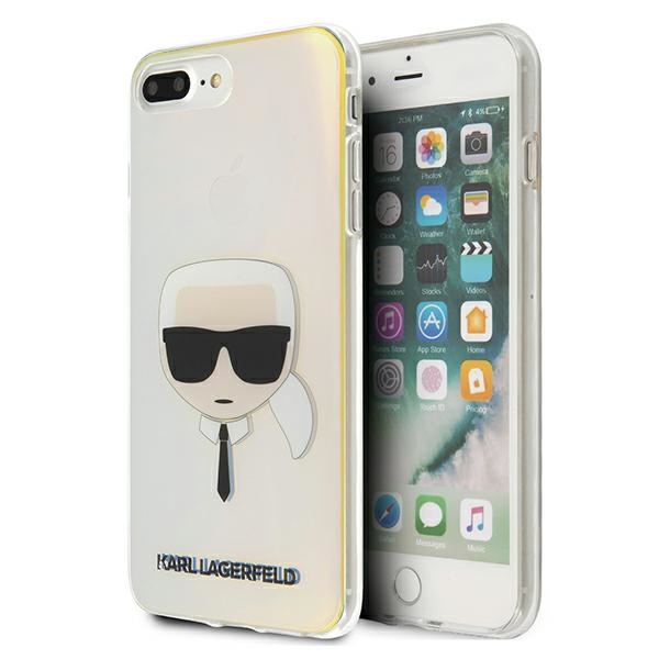 Karl Lagerfeld KLHCI8LPCKHML Multicolor Iridescent Karl`s Head Kryt iPhone 8 Plus/7 Plus