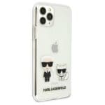 Karl Lagerfeld KLHCN58CKTR Transparent Karl & Choupette Kryt iPhone 11 Pro