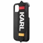 Karl Lagerfeld KLHCN58HDAWBK Black Strap Kryt iPhone 11 Pro
