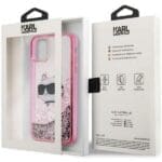 Karl Lagerfeld KLHCN61LNCHCP Pink Glitter Choupette Head Kryt iPhone 11