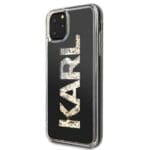 Karl Lagerfeld KLHCN65KAGBK Black Karl Logo Glitter Kryt iPhone 11 Pro Max