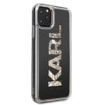 Karl Lagerfeld KLHCN65KAGBK Black Karl Logo Glitter Kryt iPhone 11 Pro Max