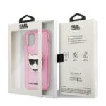 Karl Lagerfeld KLHCP12LCHTUGLP Glitter Choupette Pink Kryt iPhone 12 Pro Max