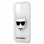 Karl Lagerfeld KLHCP12LCHTUGLS Glitter Choupette Silver Kryt iPhone 12 Pro Max