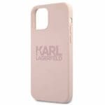 Karl Lagerfeld KLHCP12LSTKLTLP Silicone STACK Logo Pink Kryt iPhone 12 Pro Max