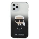 Karl Lagerfeld KLHCP12LTRDFKBK Black Gradient Ikonik Karl Kryt iPhone 12 Pro Max