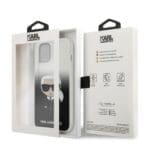 Karl Lagerfeld KLHCP12LTRDFKBK Black Gradient Ikonik Karl Kryt iPhone 12 Pro Max