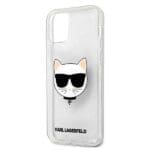 Karl Lagerfeld KLHCP12MCHTUGLS Silver Glitter Choupette Kryt iPhone 12/12 Pro