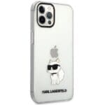 Karl Lagerfeld KLHCP12MHNCHTCT Transparent Ikonik Choupette Kryt iPhone 12/12 Pro