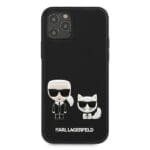 Karl Lagerfeld KLHCP12MPCUSKCBK Black Ikonik Karl & Choupette Kryt iPhone 12/12 Pro