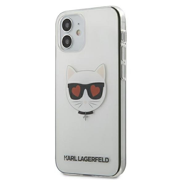 Karl Lagerfeld KLHCP12SCLTR Hardcase Transparent Choupette Kryt iPhone 12 Mini