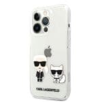 Karl Lagerfeld KLHCP13LCKTR Transparent Karl & Choupette Kryt iPhone 13 Pro