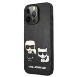 Karl Lagerfeld KLHCP13LPCUSKCBK Black Ikonik Karl & Choupette Kryt iPhone 13 Pro