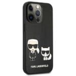 Karl Lagerfeld KLHCP13LPCUSKCBK Black Ikonik Karl & Choupette Kryt iPhone 13 Pro
