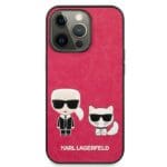 Karl Lagerfeld KLHCP13LPCUSKCP Ikonik Karl&Choupette Fushia Kryt iPhone 13 Pro