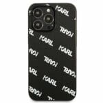 Karl Lagerfeld KLHCP13LPULMBK3 Black Allover Kryt iPhone 13 Pro