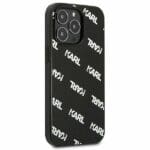 Karl Lagerfeld KLHCP13LPULMBK3 Black Allover Kryt iPhone 13 Pro