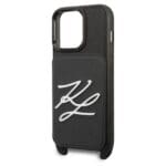 Karl Lagerfeld KLHCP13LSAKLCK Black Saffiano Autograph Kryt iPhone 13 Pro