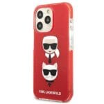 Karl Lagerfeld KLHCP13LTPE2TR Red Karl&Choupette Head Kryt iPhone 13 Pro