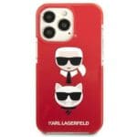 Karl Lagerfeld KLHCP13LTPE2TR Red Karl&Choupette Head Kryt iPhone 13 Pro