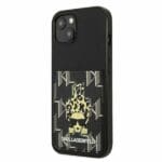 Karl Lagerfeld KLHCP13MCANCNK Black Karlimals Cardslot Kryt iPhone 13