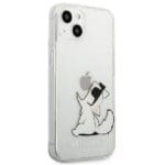Karl Lagerfeld KLHCP13MCFNRC Transparent Choupette Fun Kryt iPhone 13