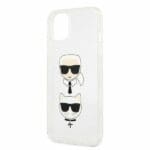 Karl Lagerfeld KLHCP13MKCTUGLS Glitter Karl'S&Choupette Silver Kryt iPhone 13